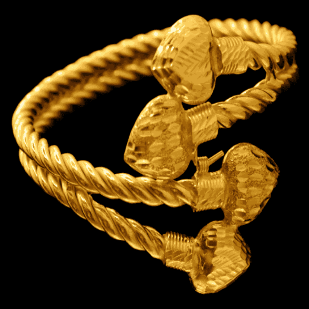 21k Gold Bangle Bracelet